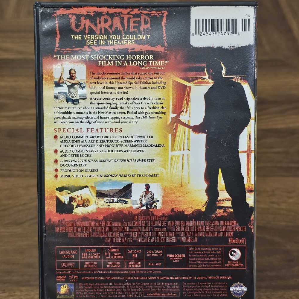The Hills‎ Have Eyes Unrated DVD - Picture 3 of 3